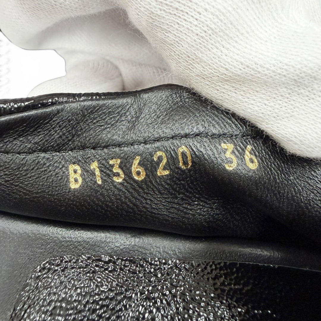 Pristine Sergio Rossi pumps ORB Micromartini heels black leather Women 36