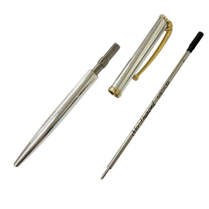 Excellent HERMES Ballpoint pen Allegro mechanical pencil Silver SV925 mens