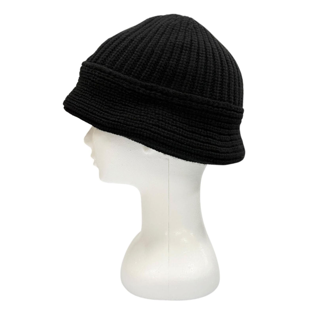 Great CELINE hat Triomphe Knit Bucket black cashmere Women 2A80T384D