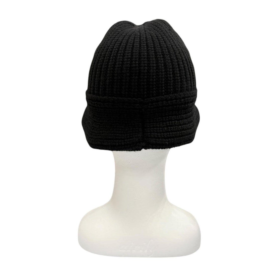 Great CELINE hat Triomphe Knit Bucket black cashmere Women 2A80T384D