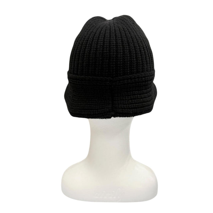 Great CELINE hat Triomphe Knit Bucket black cashmere Women 2A80T384D