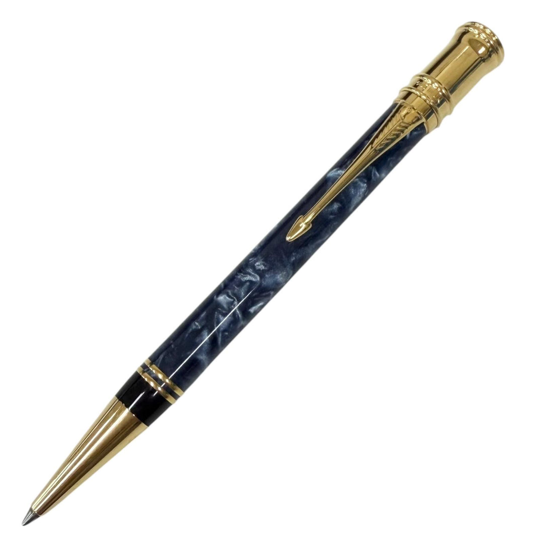 Very Good PARKER TIFFANY&Co. Ballpoint pen Duofold Double Name