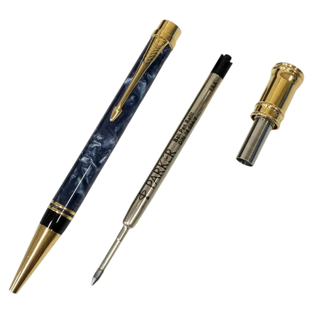 Very Good PARKER TIFFANY&Co. Ballpoint pen Duofold Double Name