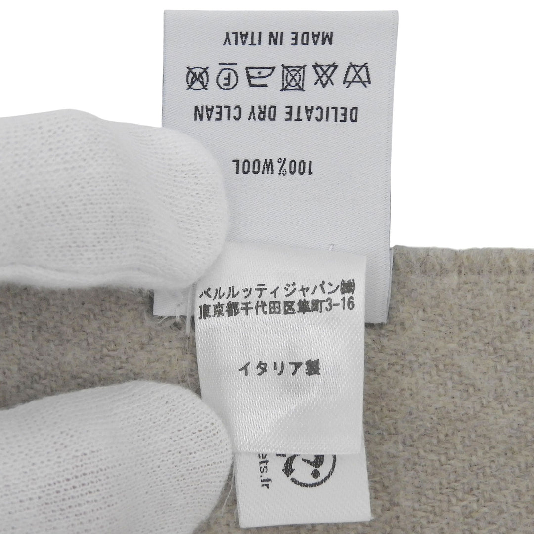 Great BERLUTI Scarf Calligraphy Gurege wool mens