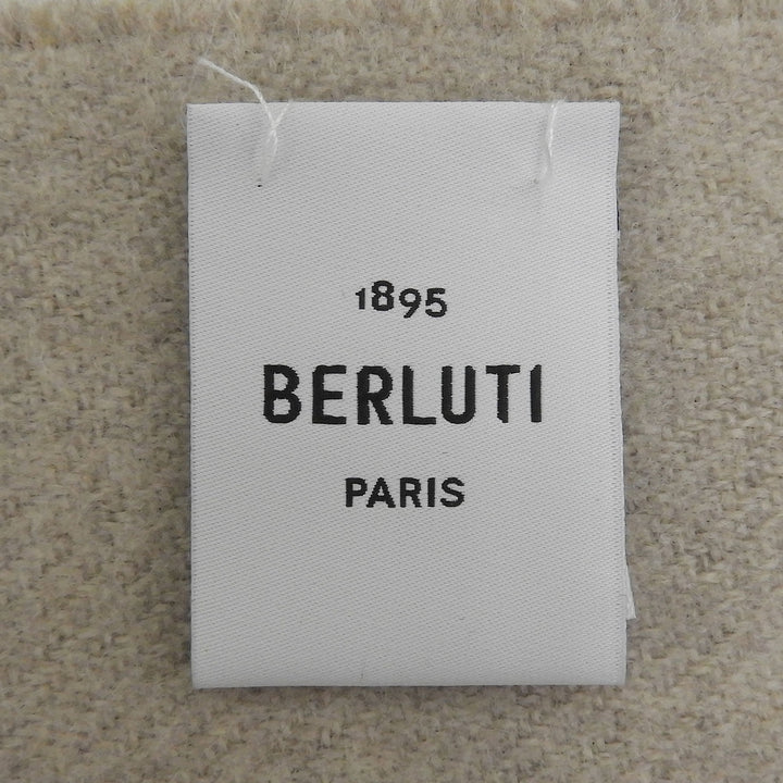 Great BERLUTI Scarf Calligraphy Gurege wool mens