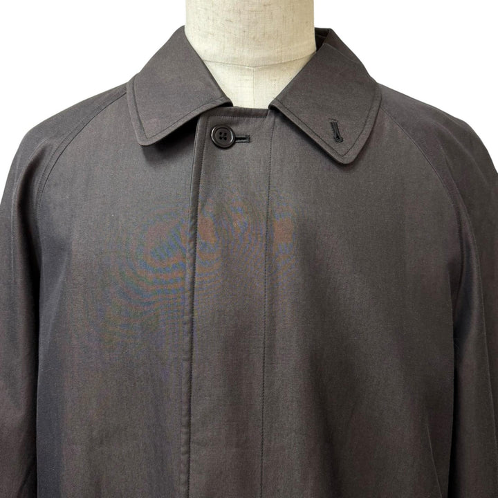Great Burberrys coat Nova check pattern on the back Fly front charcoal