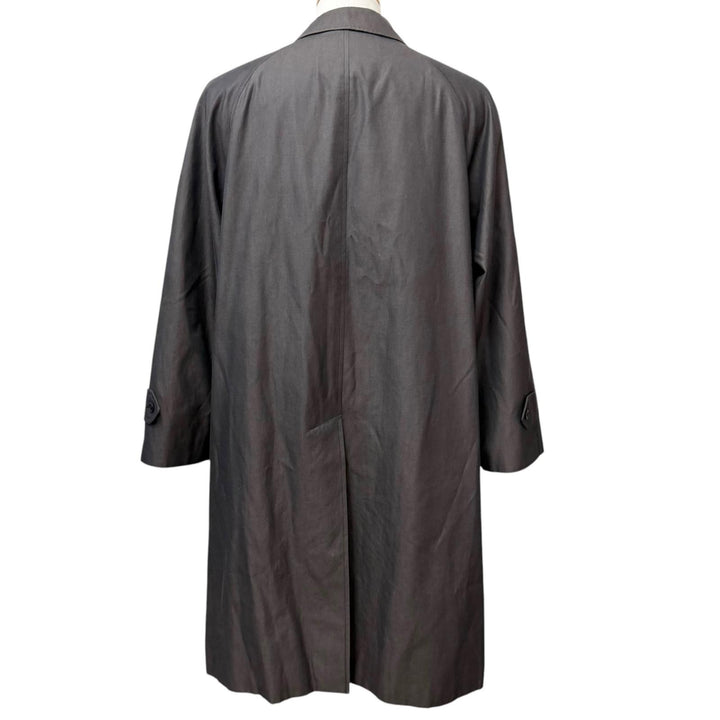 Great Burberrys coat Nova check pattern on the back Fly front charcoal