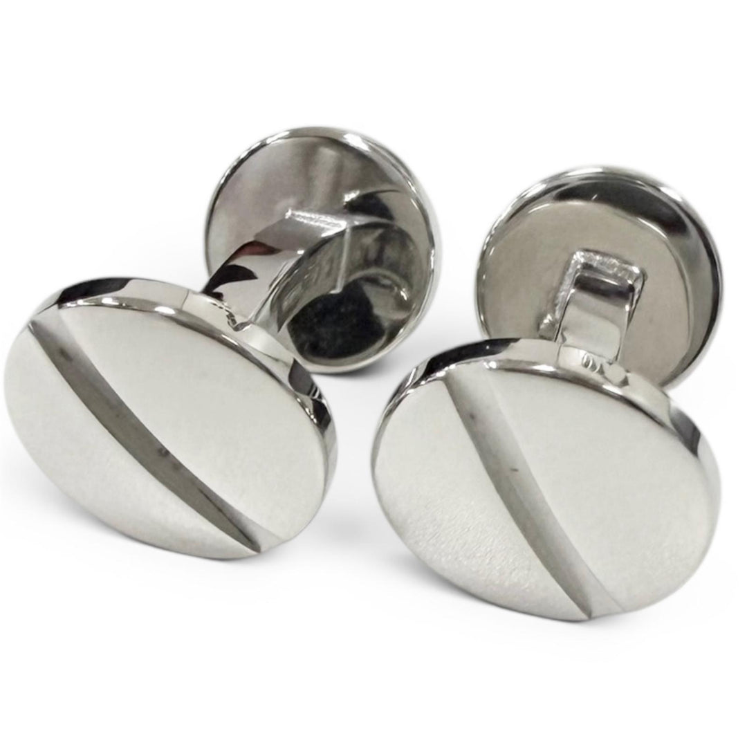 Excellent Cartier Cufflinks cufflinks Santos de Cartier Silver AG925 mens
