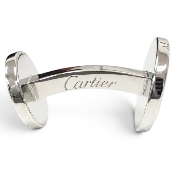 Excellent Cartier Cufflinks cufflinks Santos de Cartier Silver AG925 mens