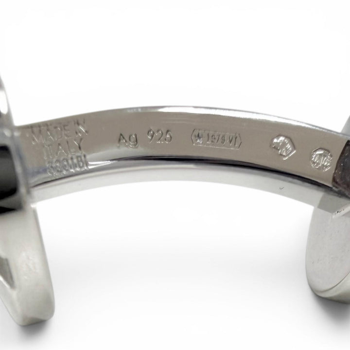 Excellent Cartier Cufflinks cufflinks Santos de Cartier Silver AG925 mens