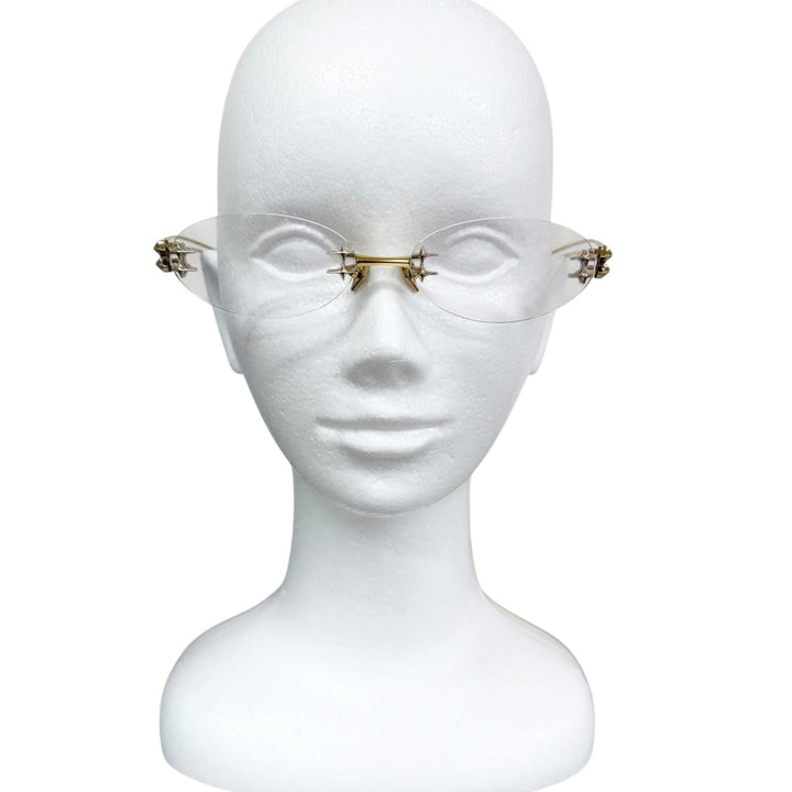Excellent GENTLE MONSTER Glasses NODE 030 Two point gold