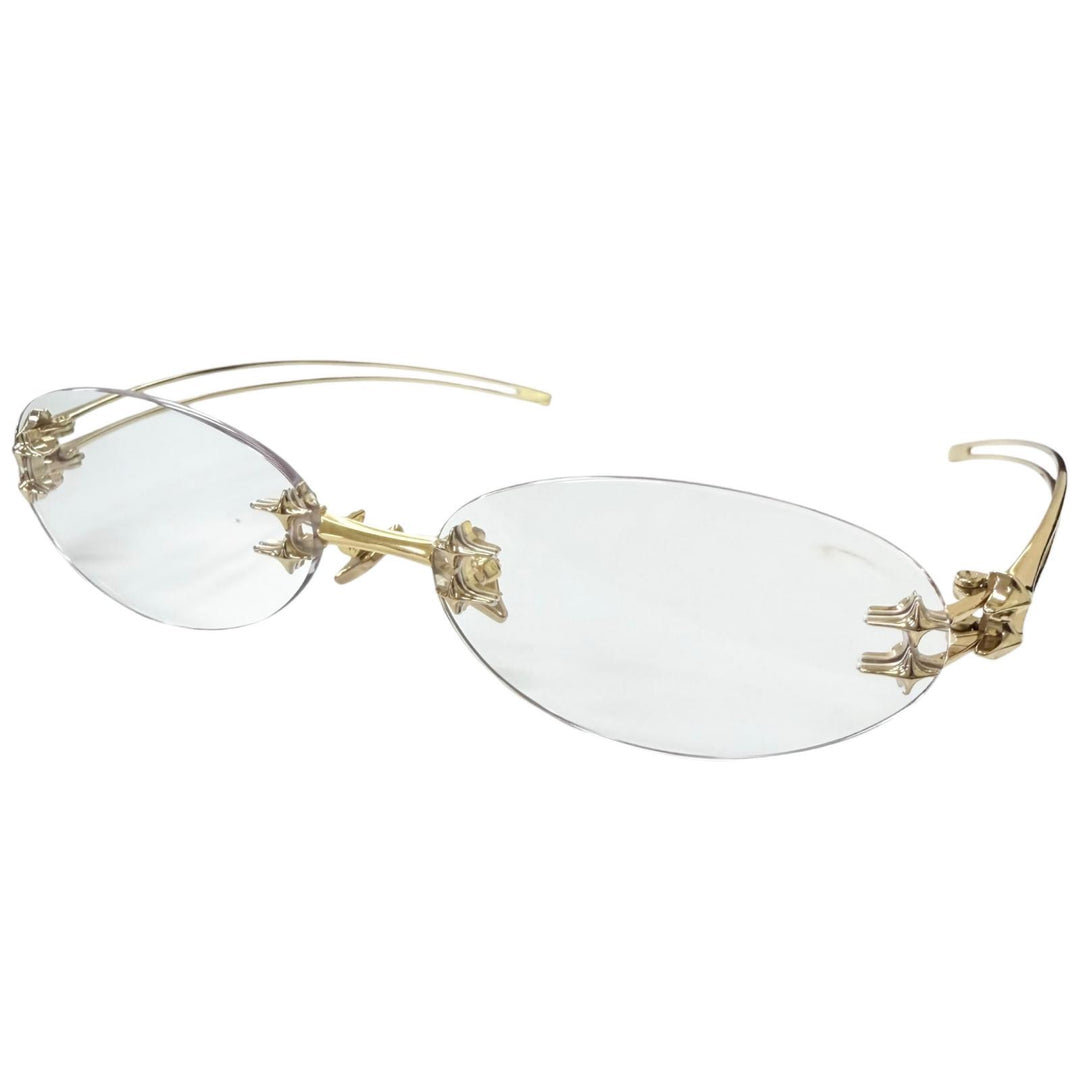 Excellent GENTLE MONSTER Glasses NODE 030 Two point gold