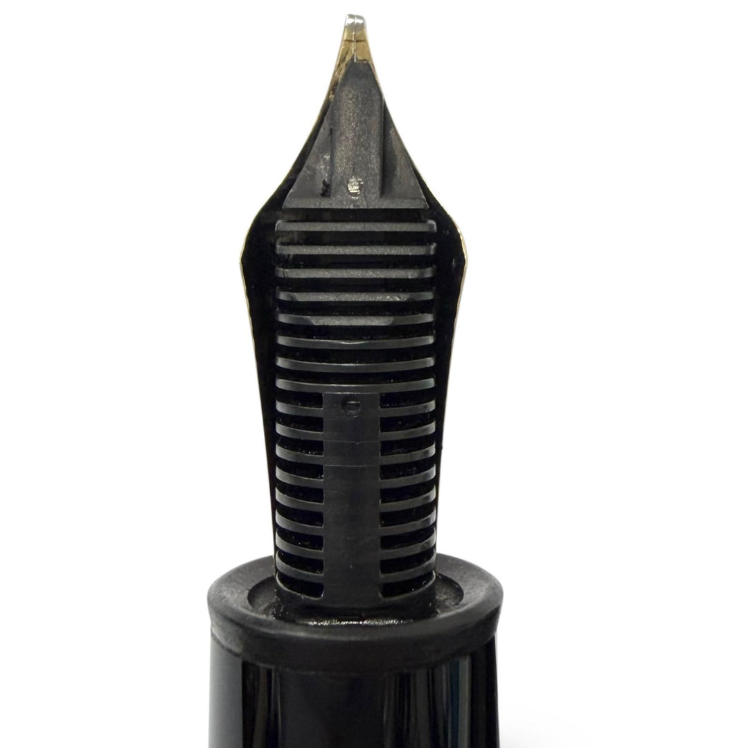 Great MONTBLANC fountain pen Meisterstück 149 Cap type, rare black 18K mens