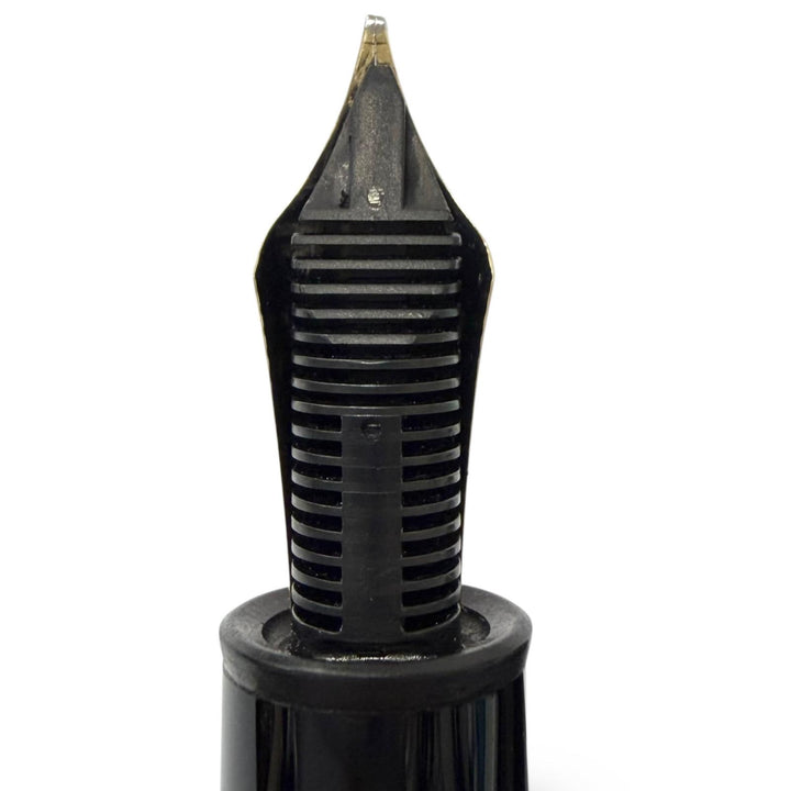 Great MONTBLANC fountain pen Meisterstück 149 Cap type, rare black 18K mens