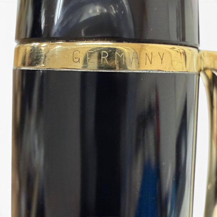 Great MONTBLANC fountain pen Meisterstück 149 Cap type, rare black 18K mens