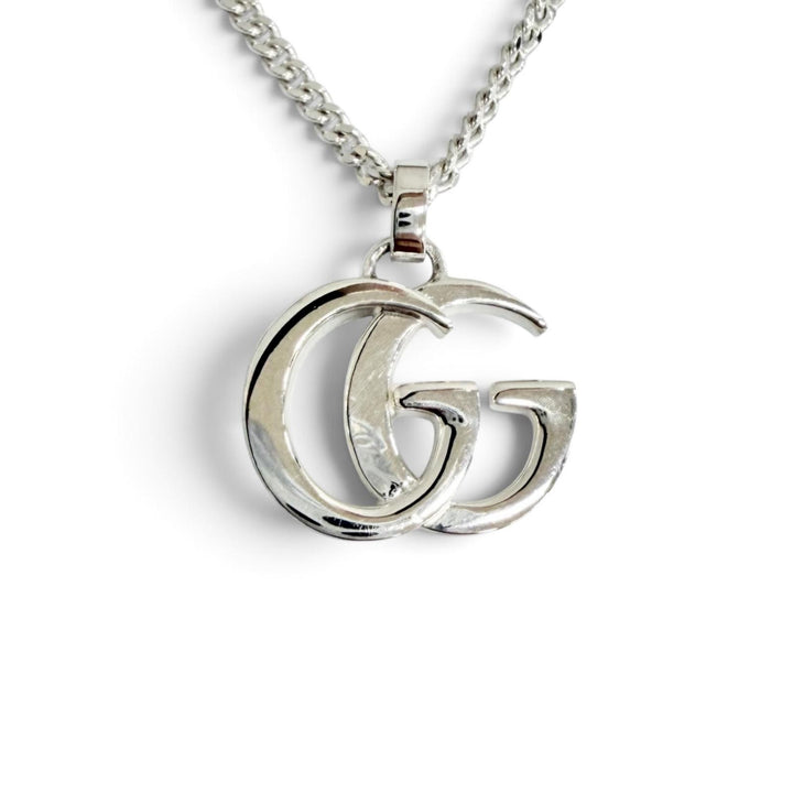 Excellent GUCCI Necklace Double G Pendant Necklace Current product AG925 814914