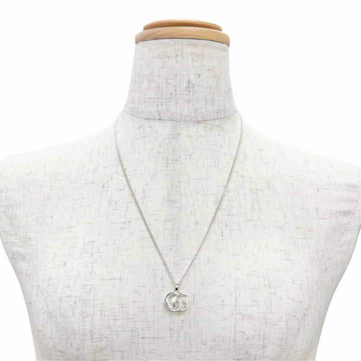 Excellent GUCCI Necklace Double G Pendant Necklace Current product AG925 814914