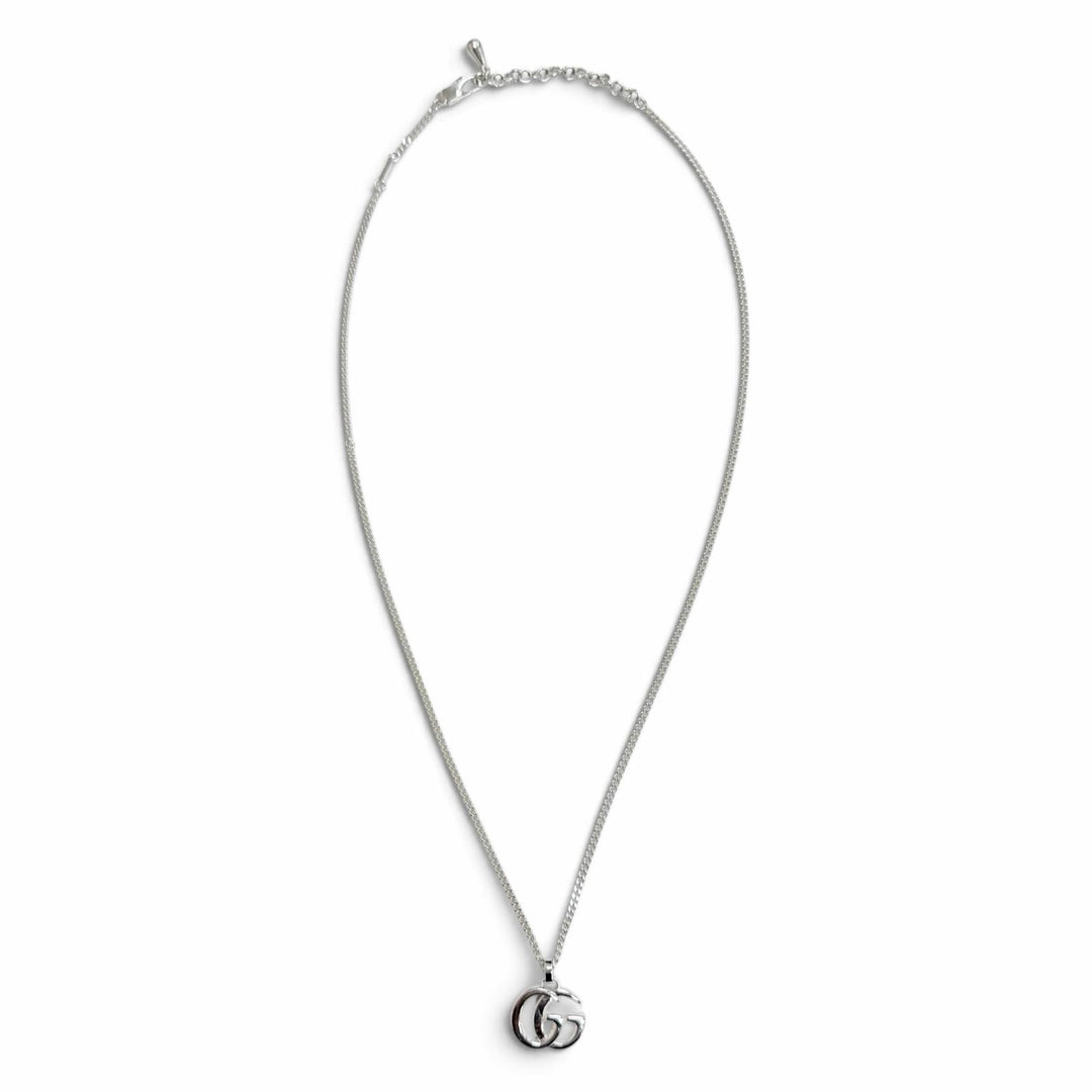 Excellent GUCCI Necklace Double G Pendant Necklace Current product AG925 814914