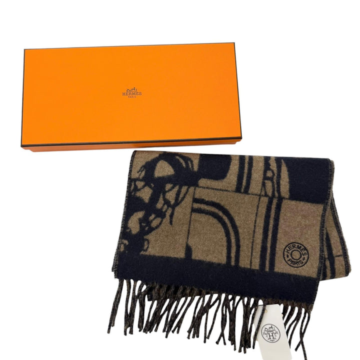 Pristine HERMES Scarf Brides de Gala Crude Cell Sellier Embroidered