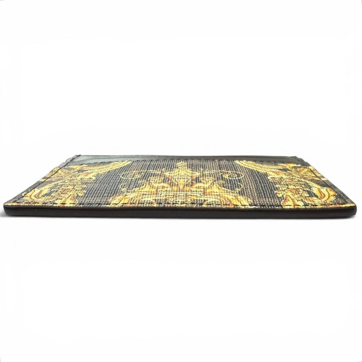 Pristine FENDI VERSACE Card Case FENDACE ZUCCA Baroque Pattern
