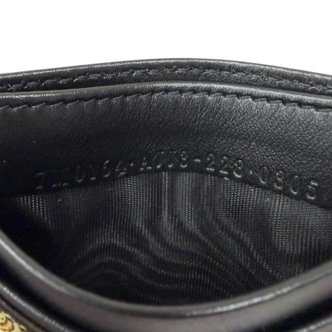 Pristine FENDI VERSACE Card Case FENDACE ZUCCA Baroque Pattern