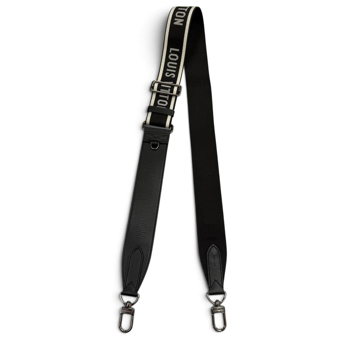 Excellent LOUIS VUITTON Shoulder strap black fabric mens J02496