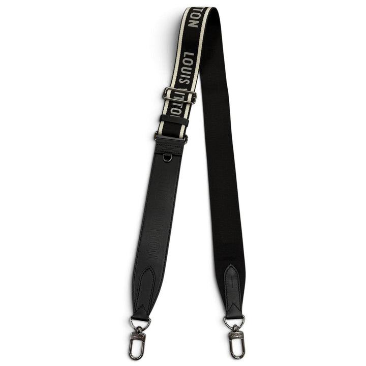 Excellent LOUIS VUITTON Shoulder strap black fabric mens J02496