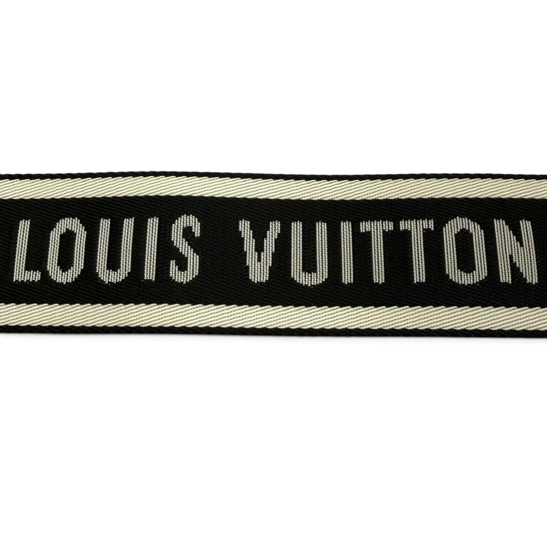 Excellent LOUIS VUITTON Shoulder strap black fabric mens J02496