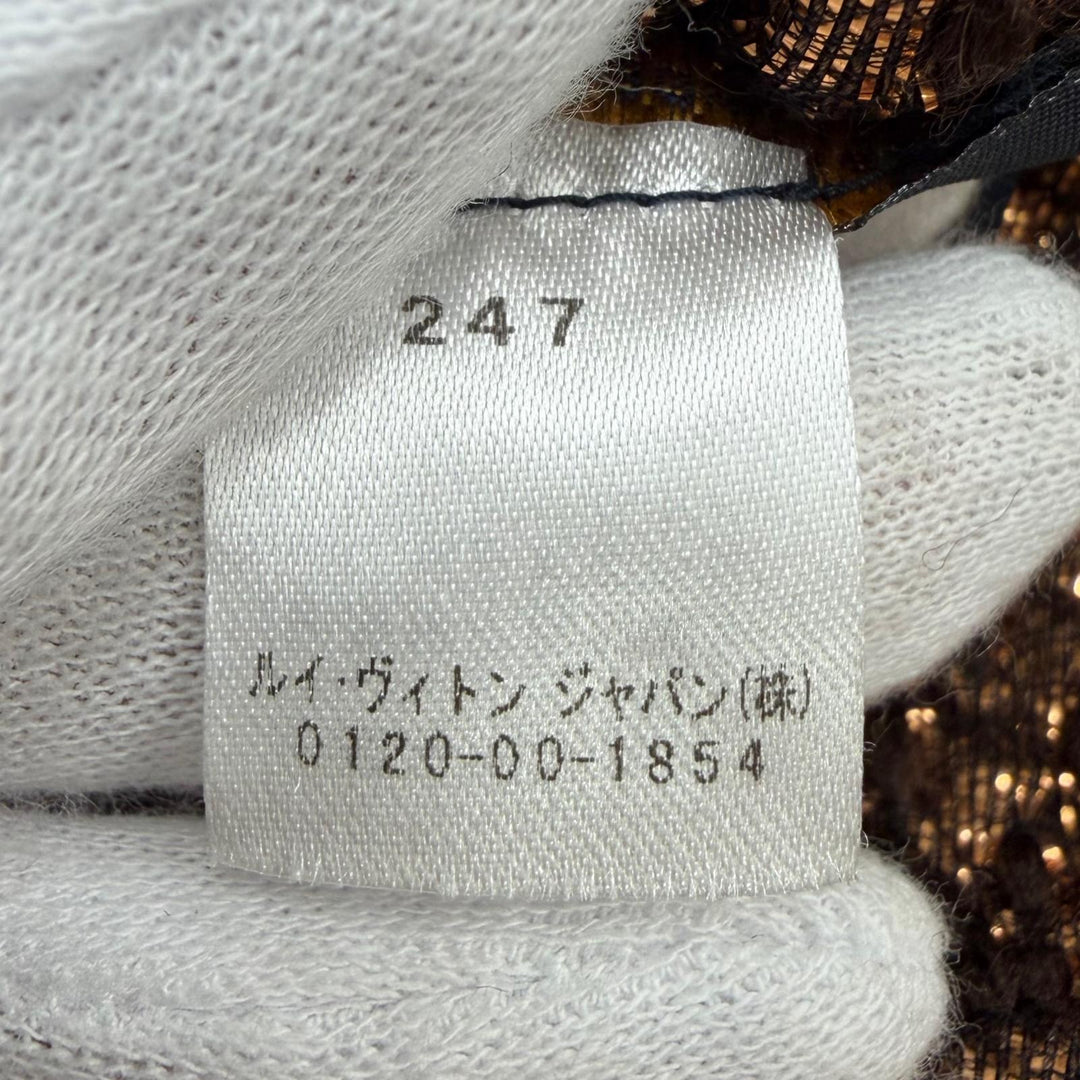 Great LOUIS VUITTON Scarf Escalp Logo Mania Shine With fringe wool Women M71383