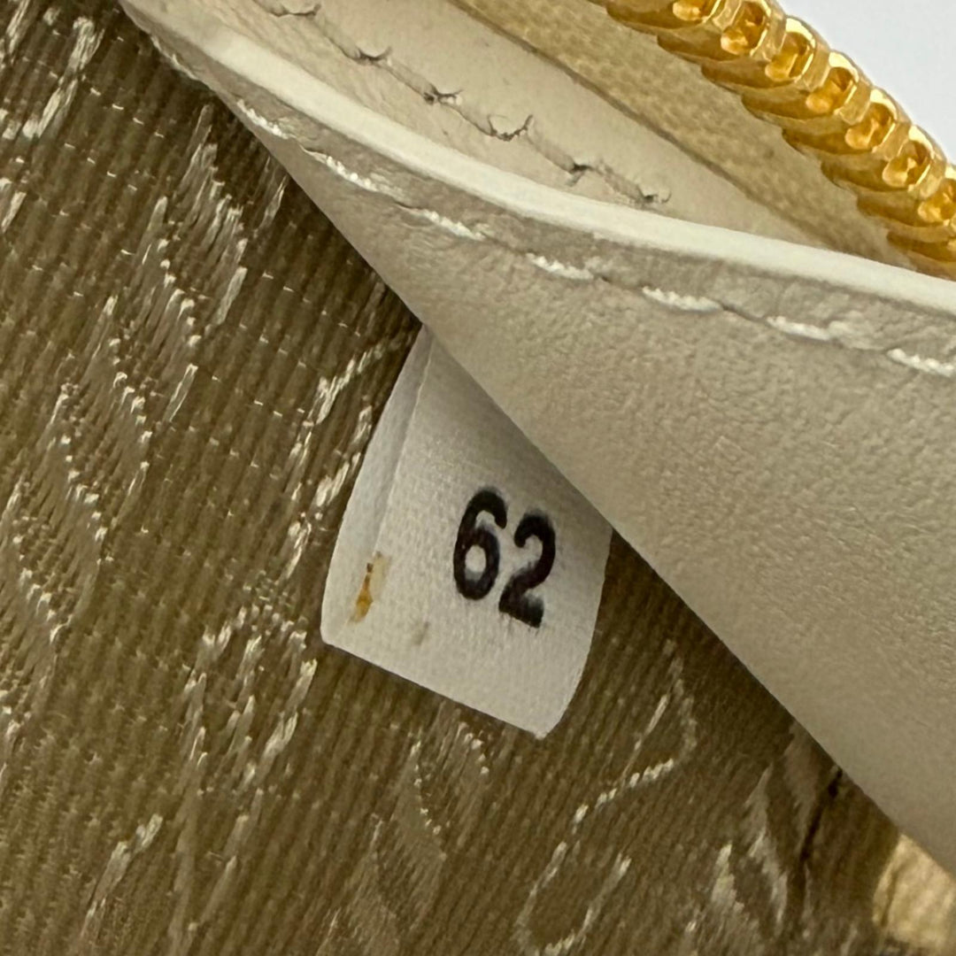 Excellent PRADA Pouch Triangle logo Saffiano leather chain shoulder strap 1NR025
