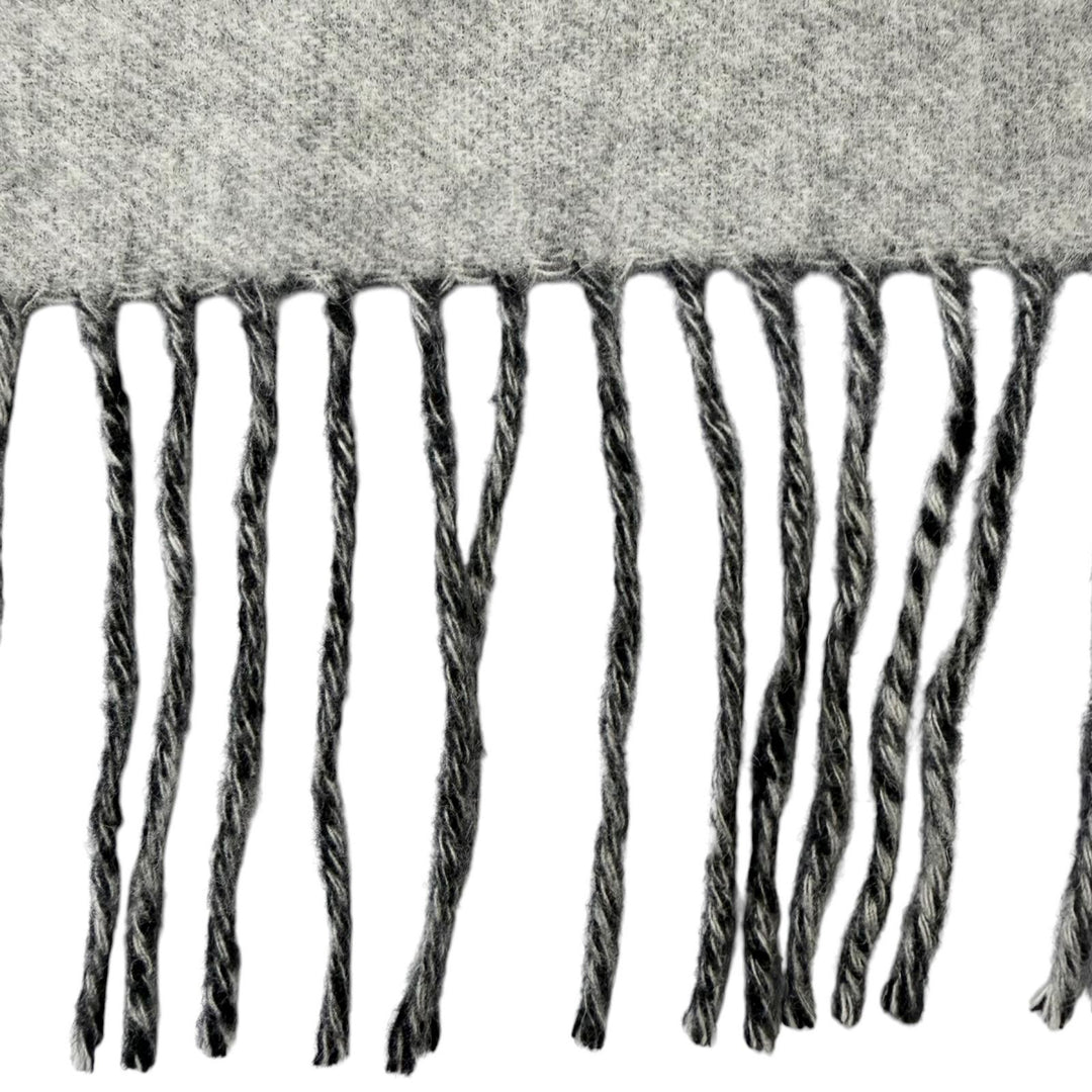 Excellent LOUIS VUITTON Scarf Escalp Reykjavik Monogram fringe black