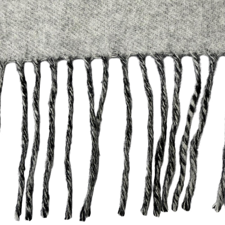 Excellent LOUIS VUITTON Scarf Escalp Reykjavik Monogram fringe black