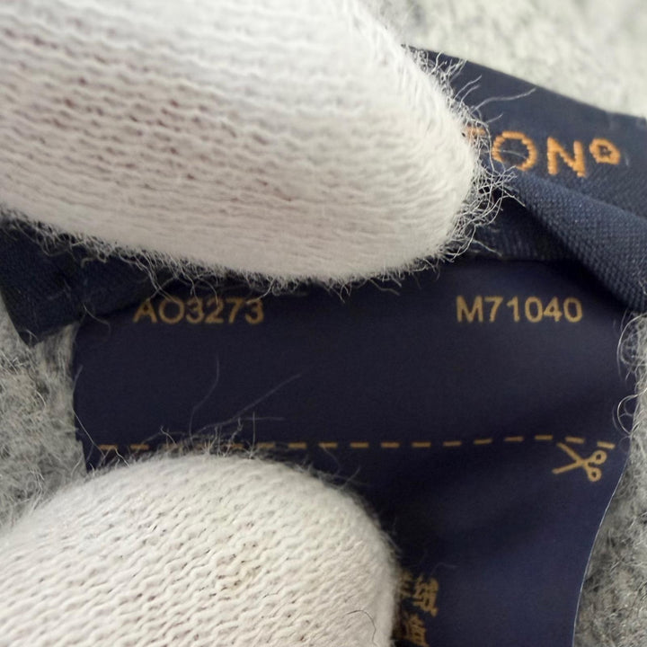 Excellent LOUIS VUITTON Scarf Escalp Reykjavik Monogram fringe black