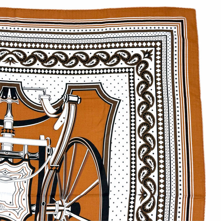 Pristine HERMES LES ROUES DE PHAETON Carre Géant Carre 140 H244170S08