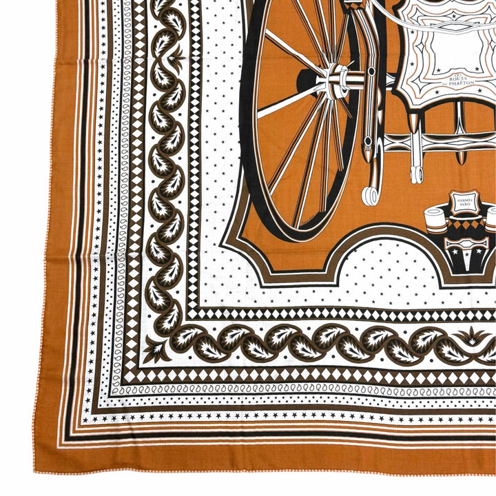 Pristine HERMES LES ROUES DE PHAETON Carre Géant Carre 140 H244170S08
