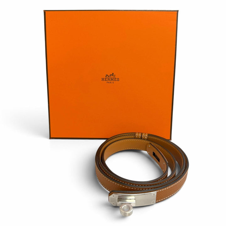 Pristine HERMES belt Kelly 18 Belt Epsom Leather Women