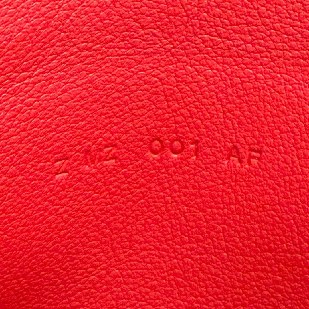 Pristine HERMES Pouch Carry Pocket Long Rainbow Love Vaux Swift Leather Women