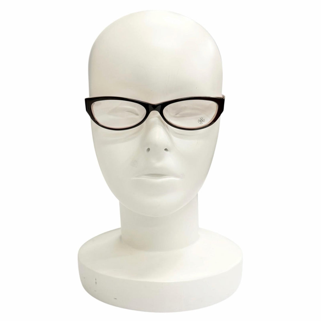 Excellent CHROME HEARTS Glasses EDITH Dark brown 925 Women