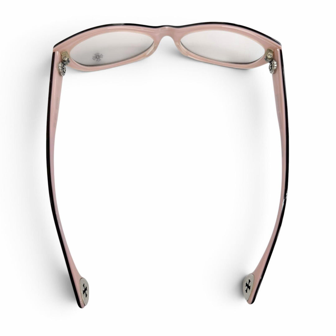 Excellent CHROME HEARTS Glasses EDITH Dark brown 925 Women