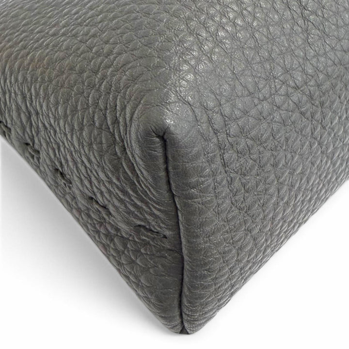 Excellent FENDI Cosmetics Pouch SELLERIA SELLERIA Logo Leather Pouch 8N0114
