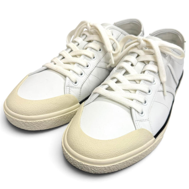 Very Good CELINE Low cut sneakers ALAN white leather mens 41 AS-01