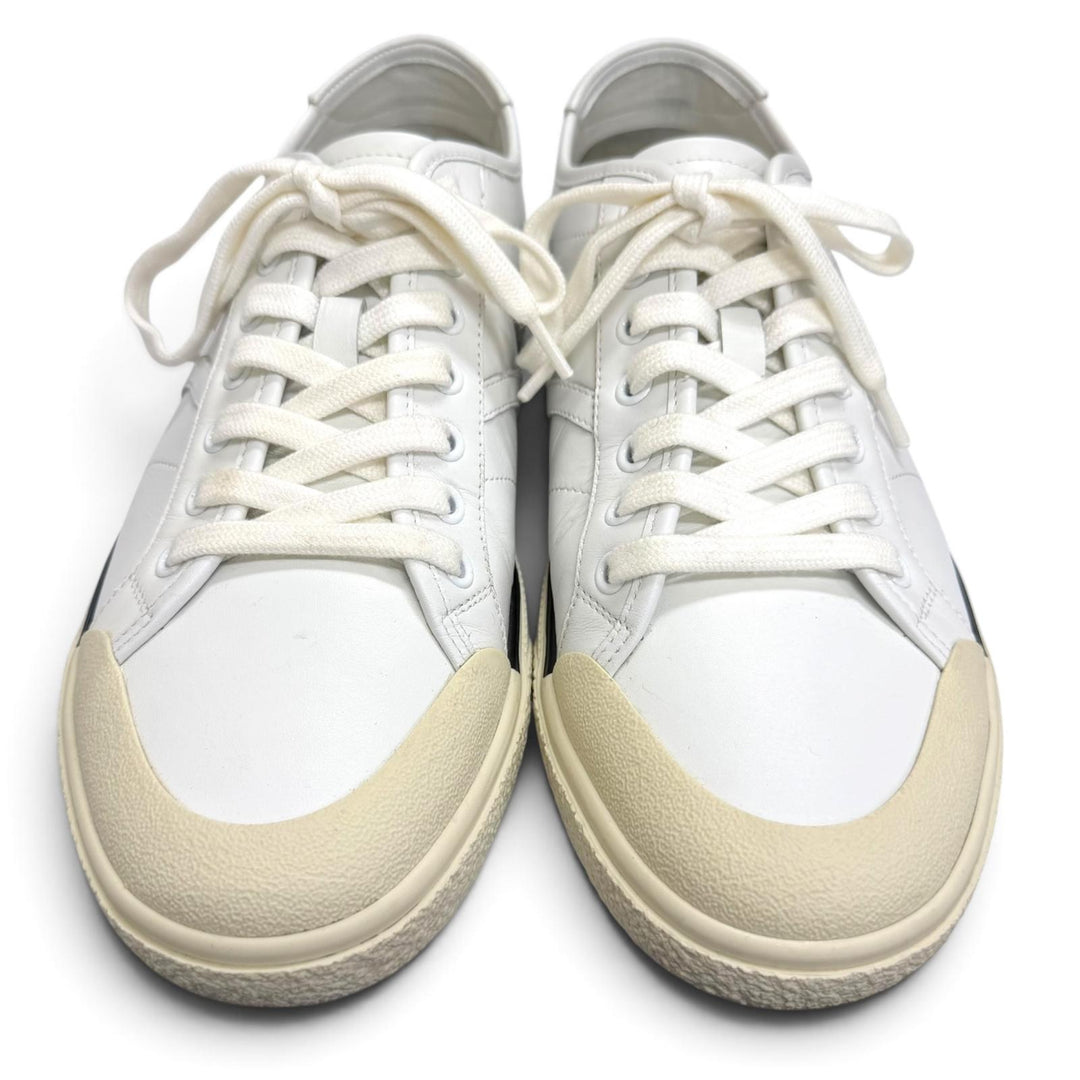 Very Good CELINE Low cut sneakers ALAN white leather mens 41 AS-01