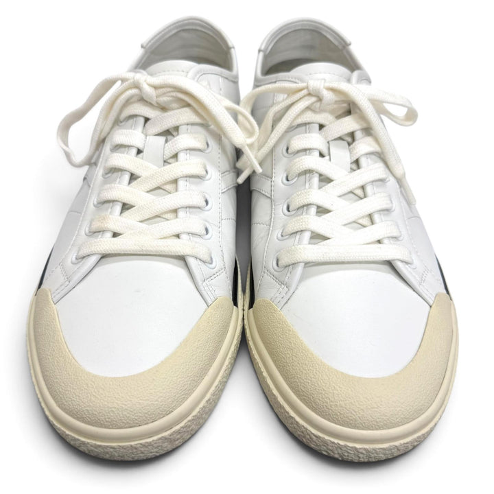 Very Good CELINE Low cut sneakers ALAN white leather mens 41 AS-01
