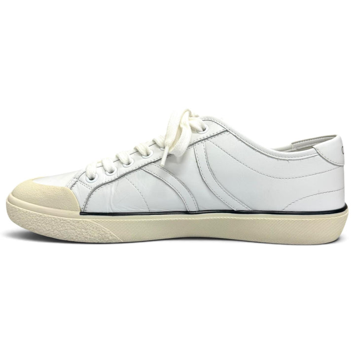 Very Good CELINE Low cut sneakers ALAN white leather mens 41 AS-01