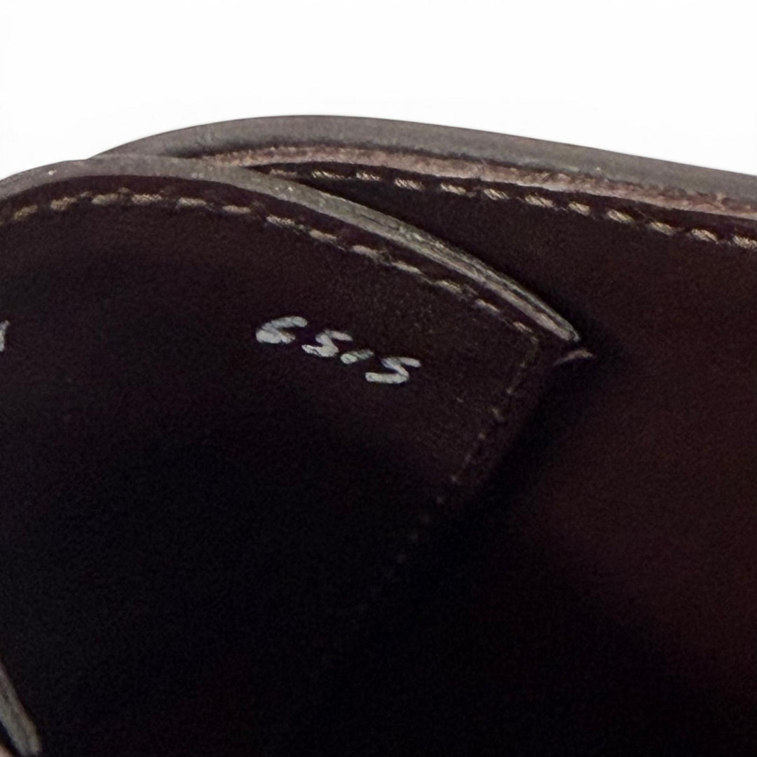 Excellent Berluti Leather shoes Brown Venice Calfskin Leather mens 6