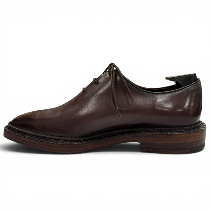 Excellent Berluti Leather shoes Brown Venice Calfskin Leather mens 6