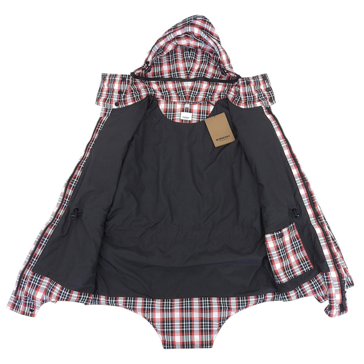 Pristine BURBERRY Jacket Padded tartan nylon twill quilting Multi S 4565605