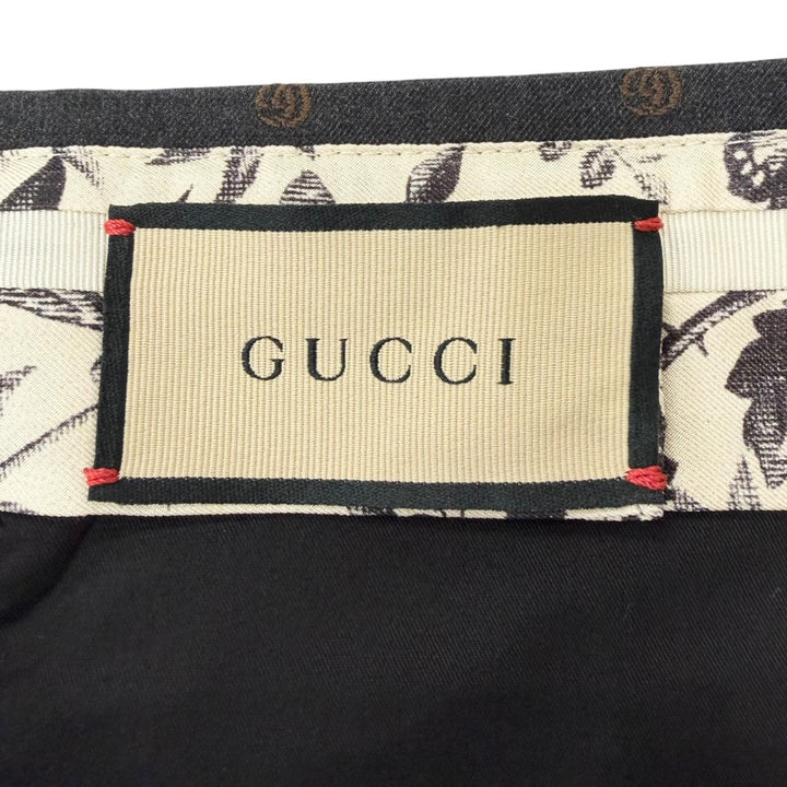 Excellent GUCCI Pants GG logo all-over print single-breasted slacks trousers