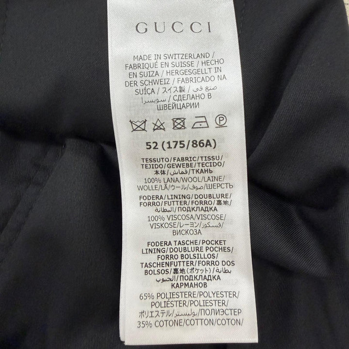 Excellent GUCCI Pants GG logo all-over print single-breasted slacks trousers