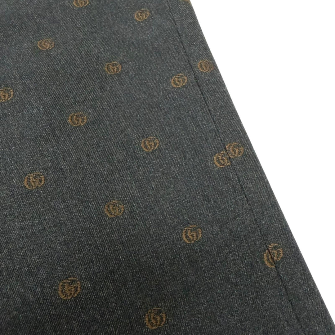 Excellent GUCCI Pants GG logo all-over print single-breasted slacks trousers